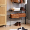 SoBuy Modular ντουλάπα Cabinet Ρυθμιζόμενη ντουλάπα Black KLS07-SCH