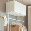 SoBuy Modular ντουλάπα ρυθμιζόμενη ντουλάπα λευκή κρεμάστρα λευκή KLS07-W