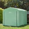 SoBuy Cottage Garden, αδιάβροχη εξωτερική σκηνή, αποθήκευση μοτοσικλέτας με άγκιστρα, γκαράζ για ποδήλατα και εργαλεία, κατάθεση ποδηλάτου, χώρο αποθήκευσης, πράσινο, 159x219x165 cm, kls11-l-gr
