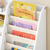 SoBuy KMB119-W Montessori Βιβλιοπωλείο για παιδιά με 3 ράφια και 1 παιδικά βιβλία παιδιών Casta Casta από το δοξασμό και το πολυλειτουργικό άσπρο 80x40x80cm