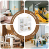 SoBuy KMB120-W Montessorian Bookshop for Children KeepHop ράφι με 9 Βιβλιοθήκη Ανοιχτών Διευθυντών από το έδαφος για υπνοδωμάτιο 95x34x105 cm λευκό