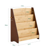 SoBuy KMB32-N βιβλιοπωλείο Montessorian for Children Shepherds Holder Carriage Bookcases από τον κάτοχο εδάφους με 4 διαμερίσματα και 2 άγκιστρα φέρνει παιχνίδια παιδιά φυσικά δοχεία 91x30x89 cm