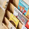 SoBuy KMB32-N βιβλιοπωλείο Montessorian for Children Shepherds Holder Carriage Bookcases από τον κάτοχο εδάφους με 4 διαμερίσματα και 2 άγκιστρα φέρνει παιχνίδια παιδιά φυσικά δοχεία 91x30x89 cm