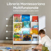 SoBuy Βιβλιοπωλείο Montessorian για παιδιά Shepherds Holder φέρνει παιδικό βιβλιοπωλείο White KMB32-W