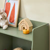 SoBuy KMB55 -K -GR Montessorian Βιβλιοπωλείο για παιδιά - Διοικητικά ράφια με 5 ανοιχτά διαμερίσματα - Βιβλιοθήκη από το έδαφος για πράσινο υπνοδωμάτιο 80x34x104 cm