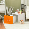 SoBuy Παιχνίδια Παιδιά Παιδιά Παιχνίδια Παιχνίδια για Παιδικά Παιχνίδια Περιπτώσεις Λευκά και Πορτοκαλί 40x40x35cm KMB74-W