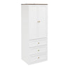 SoBuy KSB04-W Armadio 2 Ante Battenti con 3 Cassetti (immagine 1/12)