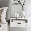 SoBuy Κομοδίνο με τραπέζια τραπέζι λευκό τηλέφωνο λευκό κέλυφος 45x25x55 cm nkd03-w