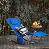 SoBuy Κήπος Deckair Rocking πολυθρόνα με headrest και ogs28-kb tascine