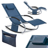 SoBuy Κήπος Deckair Rocking πολυθρόνα με προσκέφαλο και OGS28-NB Tascine