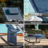 SoBuy Κήπος Deckair Rocking πολυθρόνα με προσκέφαλο και OGS28-NB Tascine