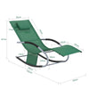 SoBuy Κήπος Deckair Rocking πολυθρόνα με headrest και ogs28-wd tascine