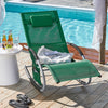 SoBuy Κήπος Deckair Rocking πολυθρόνα με headrest και ogs28-wd tascine