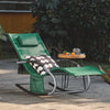 SoBuy Κήπος Deckair Rocking πολυθρόνα με headrest και ogs28-wd tascine