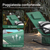 SoBuy Κήπος Deckair Rocking πολυθρόνα με headrest και ogs28-wd tascine