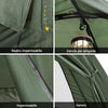 SoBuy Αναδιπλούμενο κουρτίνα κάμπινγκ κάμπινγκ με στρώμα και 1 τσάντα πράσινου σωρού, μέγιστη χωρητικότητα 160 kg, ogs32-gr