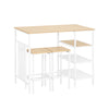 SoBuy Πίνακας με 4 σκαμνιά 100x60x87cm OGT11-WW (αντίγραφο)