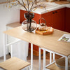 SoBuy Πίνακας με 4 σκαμνιά 100x60x87cm OGT11-WW (αντίγραφο)