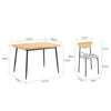SoBuy OGT52-N Drust Table σετ 5 κομμάτια με 4 άνετες καρέκλες, συμπαγές τραπέζι κουζίνας για μικρούς χώρους, τραπέζι με καρέκλες ιδανικές για τραπεζαρία, κουζίνα, σαλόνι, μπαλκόνι και εξωτερικά έπιπλα
