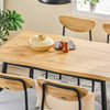 SoBuy OGT52-N Drust Table σετ 5 κομμάτια με 4 άνετες καρέκλες, συμπαγές τραπέζι κουζίνας για μικρούς χώρους, τραπέζι με καρέκλες ιδανικές για τραπεζαρία, κουζίνα, σαλόνι, μπαλκόνι και εξωτερικά έπιπλα