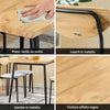 SoBuy OGT52-N Drust Table σετ 5 κομμάτια με 4 άνετες καρέκλες, συμπαγές τραπέζι κουζίνας για μικρούς χώρους, τραπέζι με καρέκλες ιδανικές για τραπεζαρία, κουζίνα, σαλόνι, μπαλκόνι και εξωτερικά έπιπλα