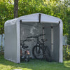 Sobuy Ανταλλακτικός καμβάς για γκαράζ για υπαίθριο αυτοκίνητο, κουρτίνα ποδηλάτων, κήπο, αδιάβροχο κουτί μοτοσικλέτας, αυτοκίνητα για αυτοκίνητα, μοτοσικλέτες και εργαλεία, ασήμι, 159x219x165cm SDA12-SIL