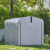 Sobuy Ανταλλακτικός καμβάς για γκαράζ για υπαίθριο αυτοκίνητο, κουρτίνα ποδηλάτων, κήπο, αδιάβροχο κουτί μοτοσικλέτας, αυτοκίνητα για αυτοκίνητα, μοτοσικλέτες και εργαλεία, ασήμι, 159x219x165cm SDA12-SIL