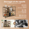 SoBuy Πλαϊνό καρότσι 110x45x92cm SVW18-F