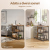 SoBuy Πλαϊνό καρότσι 110x45x92cm SVW18-F