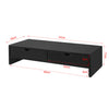 SoBuy Υποστήριξη για την Monitor PC Desk Organizer Desk Rialzo Black Monitor με 2 συρτάρια BBF02-SCHI