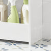 SoBuy Μπάνιο ντουλάπι μπάνιο Portarotolo και Holder Holder Saving Cabinet με 1 ανοιχτό ράφι και 1 συρτάρι, 55x20x60cm BZR48-W