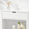 SoBuy Μπάνιο ντουλάπι μπάνιο Portarotolo και Holder Holder Saving Cabinet με 1 ανοιχτό ράφι και 1 συρτάρι, 55x20x60cm BZR48-W