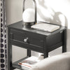 SoBuy Μικρό κομοδίνο κομοδίνο με μαύρο καναπέ με συρτάρι FBT46-SCH