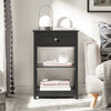 SoBuy Μικρό κομοδίνο κομοδίνο με μαύρο καναπέ με συρτάρι FBT46-SCH