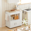 SoBuy Κουζίνα καροτσάκι κουζίνα κουζίνα ασφαλές δωμάτιο με συρτάρι και ντουλάπι 82x46x88 cm FKW113-WW