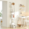 SoBuy Βιβλιοθήκη για την βιβλιοθήκη σκάλας σε κλίμακα White FRG15-W