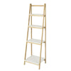 SoBuy Βιβλιοθήκη ράφι στη σκάλα βιβλιοπωλείο ξύλινη κλίμακα FRG162-N