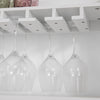 SoBuy Κρασί Cantinetta White Credenza Wine με Portabicchieri και Locker FSB24-W