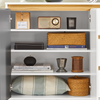 SoBuy Κουζίνα κινητό credenza κινητό μπουφέ μπουφέ σε μπουφέ κινητό παπούτσι πλευρικό μπάσο μπάσο μπάσο κινητό λευκό τηλεόραση 97x34x80cm fsb69-w