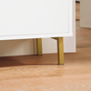 SoBuy Κουζίνα κινητό credenza κινητό μπουφέ μπουφέ σε μπουφέ κινητό παπούτσι πλευρικό μπάσο μπάσο μπάσο κινητό λευκό τηλεόραση 97x34x80cm fsb69-w