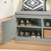 SoBuy Ράφι παπουτσιών με κάθισμα πάγκου με πάγκο αποθήκευσης για την είσοδο boot sholet 98x37x49cm fsr131-hg