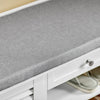 SoBuy Shoad Bench είσοδος παπούτσι παπουτσιών κάτω από το δοχείο πάγκου 107x35x50 cm FSR83-W