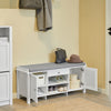SoBuy Shoad Bench είσοδος παπούτσι παπουτσιών κάτω από το δοχείο πάγκου 107x35x50 cm FSR83-W