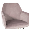 SoBuy Harding καρέκλα καρέκλα χαλάρωση χαλαρωτικό μέγιστο φορτίο: 150 kg σε βελούδο, σιδερένια πόδια και στερεό ξύλο οξιά ροζ FSST68-P