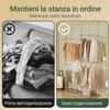 SoBuy Ρυθμιζόμενη γκαρνταρόμπα 244x27x270cm KLS03-HG