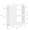 SoBuy Πινάκες εξοικονόμηση εξειδικευμένου ράφι 20 εκατοστά με τροχούς ράφι κουζίνα κουζίνα λευκή καρτέλα λευκή κάρτα 20x65x70cm BZR106-W