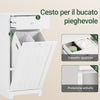 SoBuy Laundry cabinet, White, L40×D38×H90 cm, BZR21-II-W