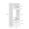 SoBuy BZR230-W Mobile lavatrice bianco salvaspazio (immagine 3/12)