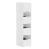 SoBuy BZR232-W Colonna Salvaspazio Armadio Multiuso con 4 Ante e 3 Ripiani Aperti (immagine 1/12)