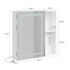 SoBuy BZR239-E-W Armadio specchio bagno con LED (immagine 3/12)